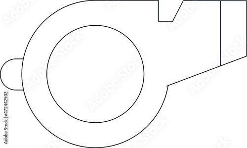 healthy life icons whistle and referee