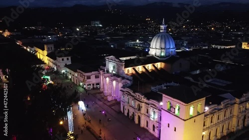 vista aérea catedral de Popayán, Cauca, Colombia photo