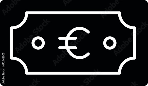 finance icons cash and banknote