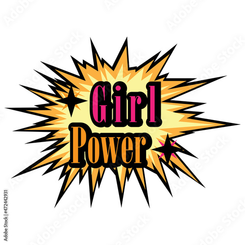 girl power quote vector craft design inspiration