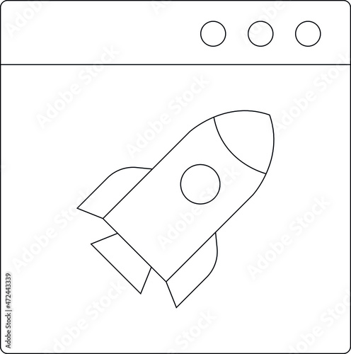 finance icons web page and browser