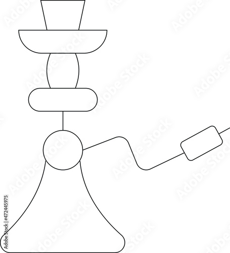 coffee shop icons hookah and shisha