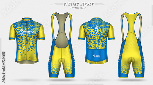 Cycling jersey, front and back
