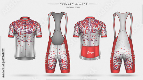 Cycling jersey, front and back