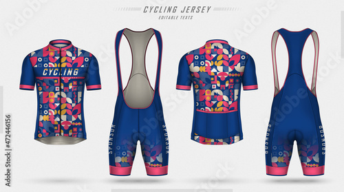 Cycling jersey, front and back