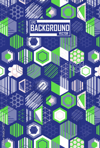 Abstract pattern with geometric concept