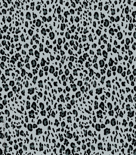 seamless leopard grey pattern