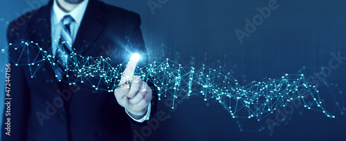 Obraz na płótnie Business - Vernetzung - Network
