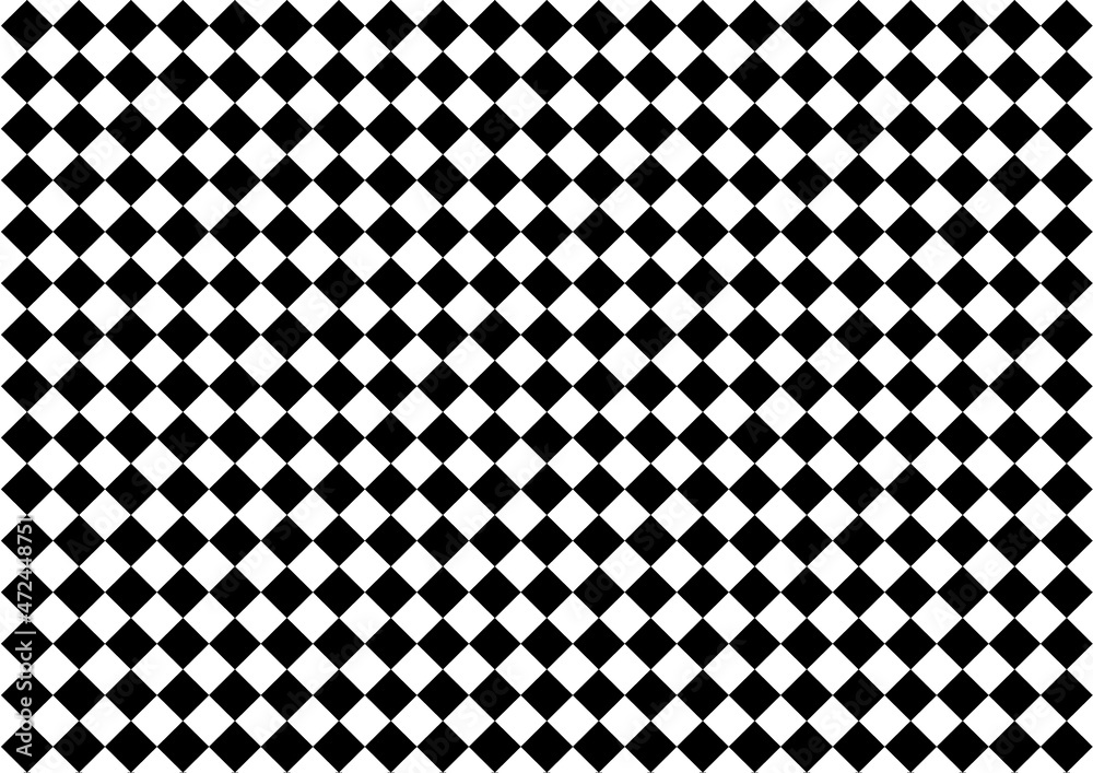 Checkered texture 3d background. The black and white square shape background Checkered texture 3d background. The black and white square shape background