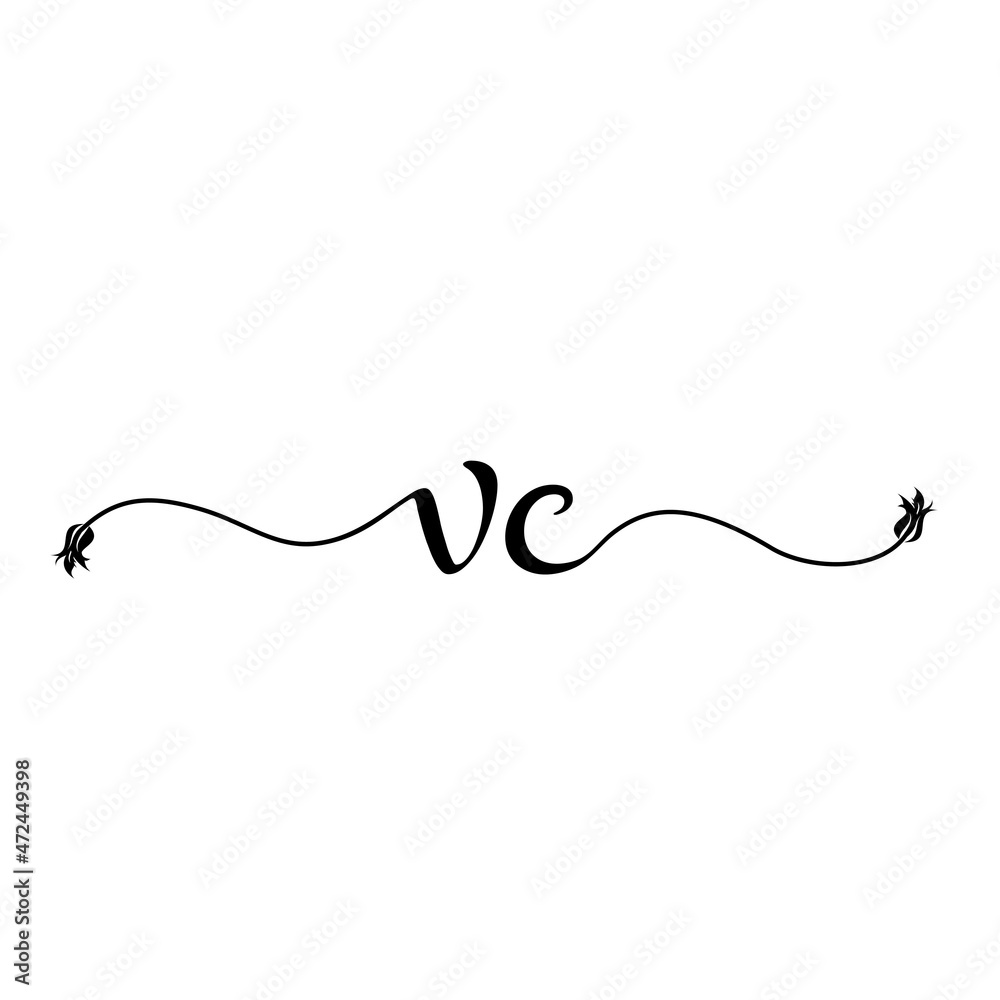 Modern template initial design logo