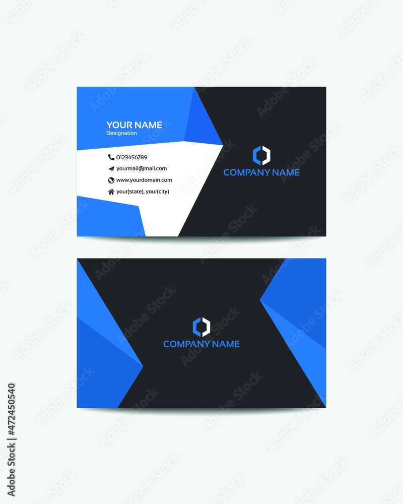 simple minimal Business Card layout, simple Business Card, Stylish stationery design and visiting card, Flat Design Vector Illustration simple minimal Business Card layout, simple Business Card, Stylish stationery design and visiting card, Flat Design Vector Illustration