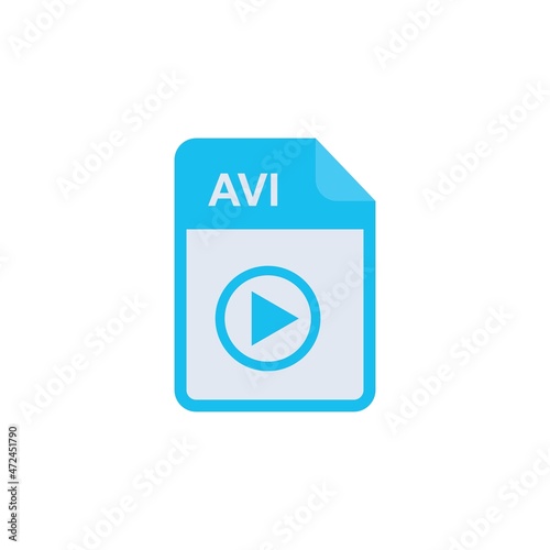 Free Download File types AVI icon - Audio Video Interleave icon , vector art and illustration - GFXLoad