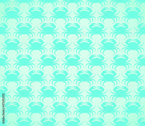 blue crab sea / sea food / theme seamless pattern