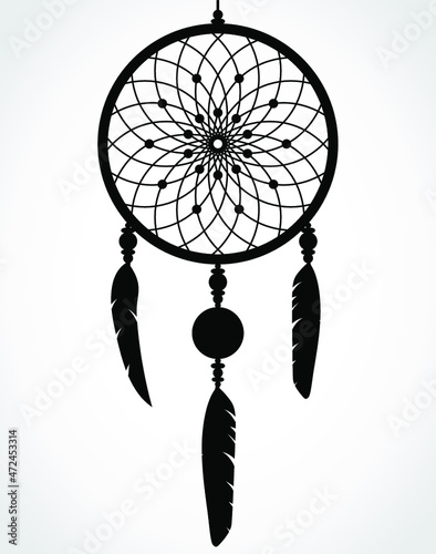 silhouette beautiful dreamcatcher
