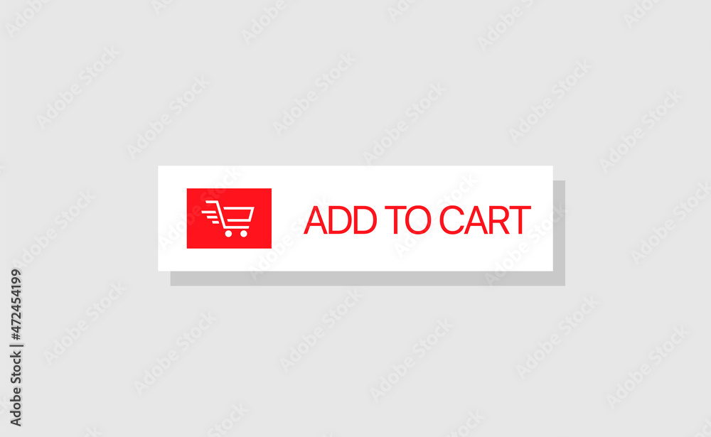 Add to cart button Shopping cart icon Flat design Add to cart button Shopping cart icon Flat design