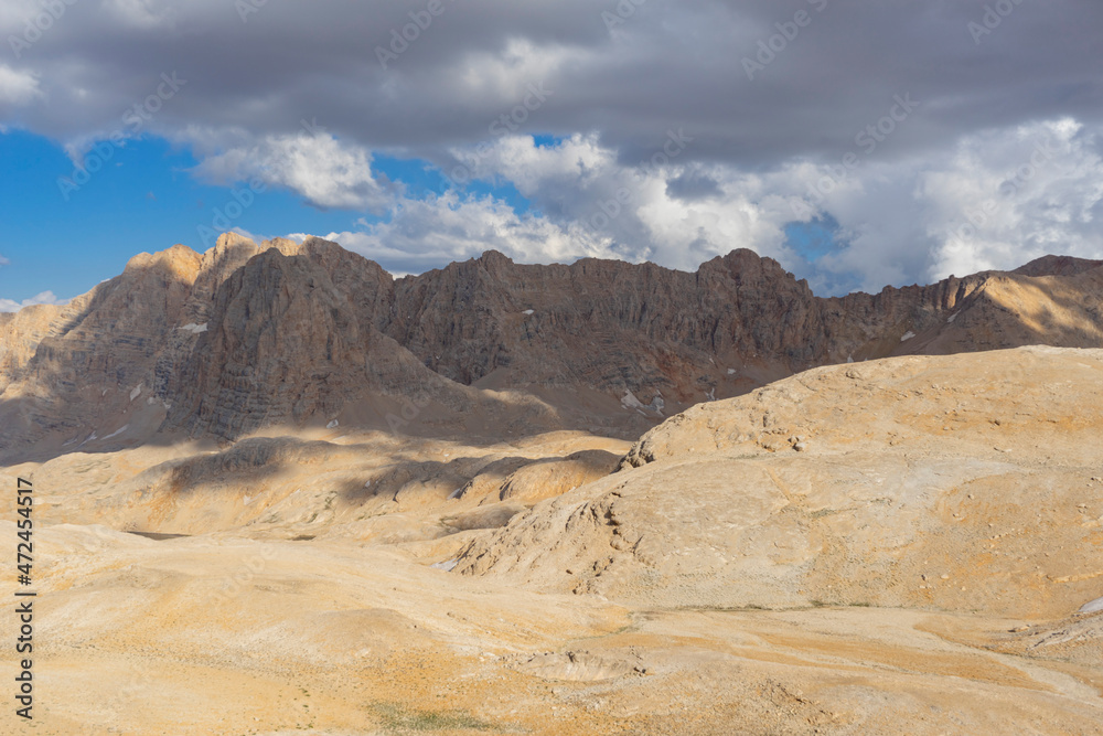 Fototapeta premium Aladaglar is the holy place of mountaineers. Demirkazık Mountain, Yedigöller, Climbing tracks.