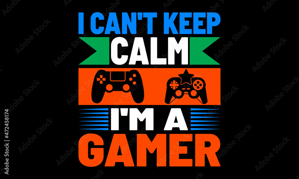 Fototapeta premium Video Game T-Shirt Design SVG EPS PNG