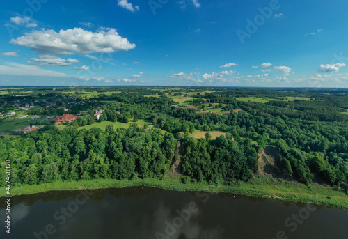 punia mount in lithuania from drone