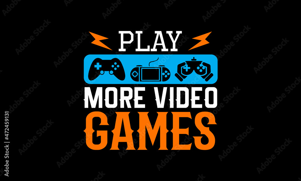 Obraz premium Video Game T-Shirt Design SVG EPS PNG