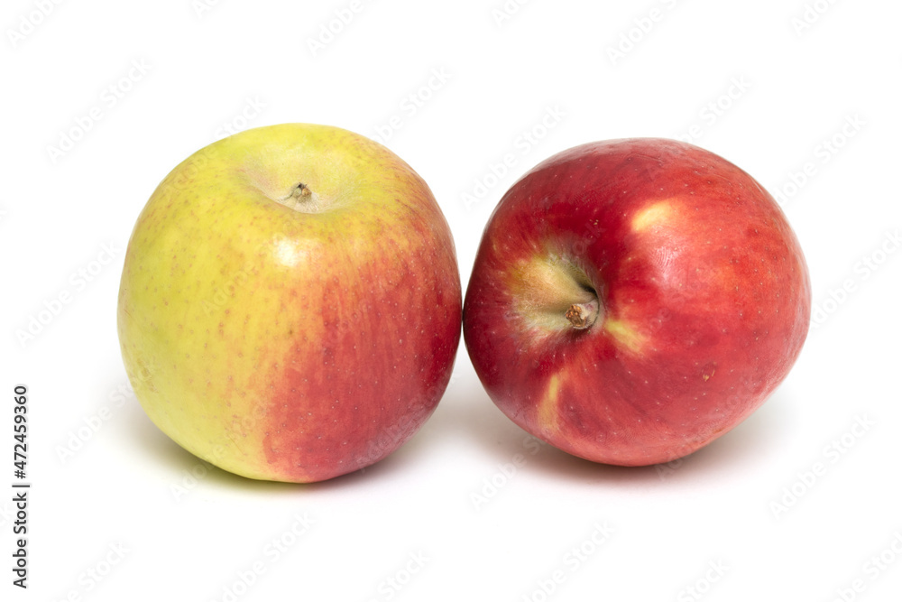 Red apple on a white background. Red apple on a white background.