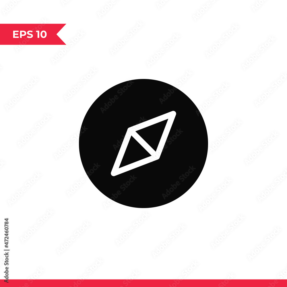 Compass icon vector. Compass sign Compass icon vector. Compass sign