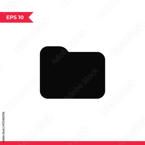 Folder icon vector. Folder sign