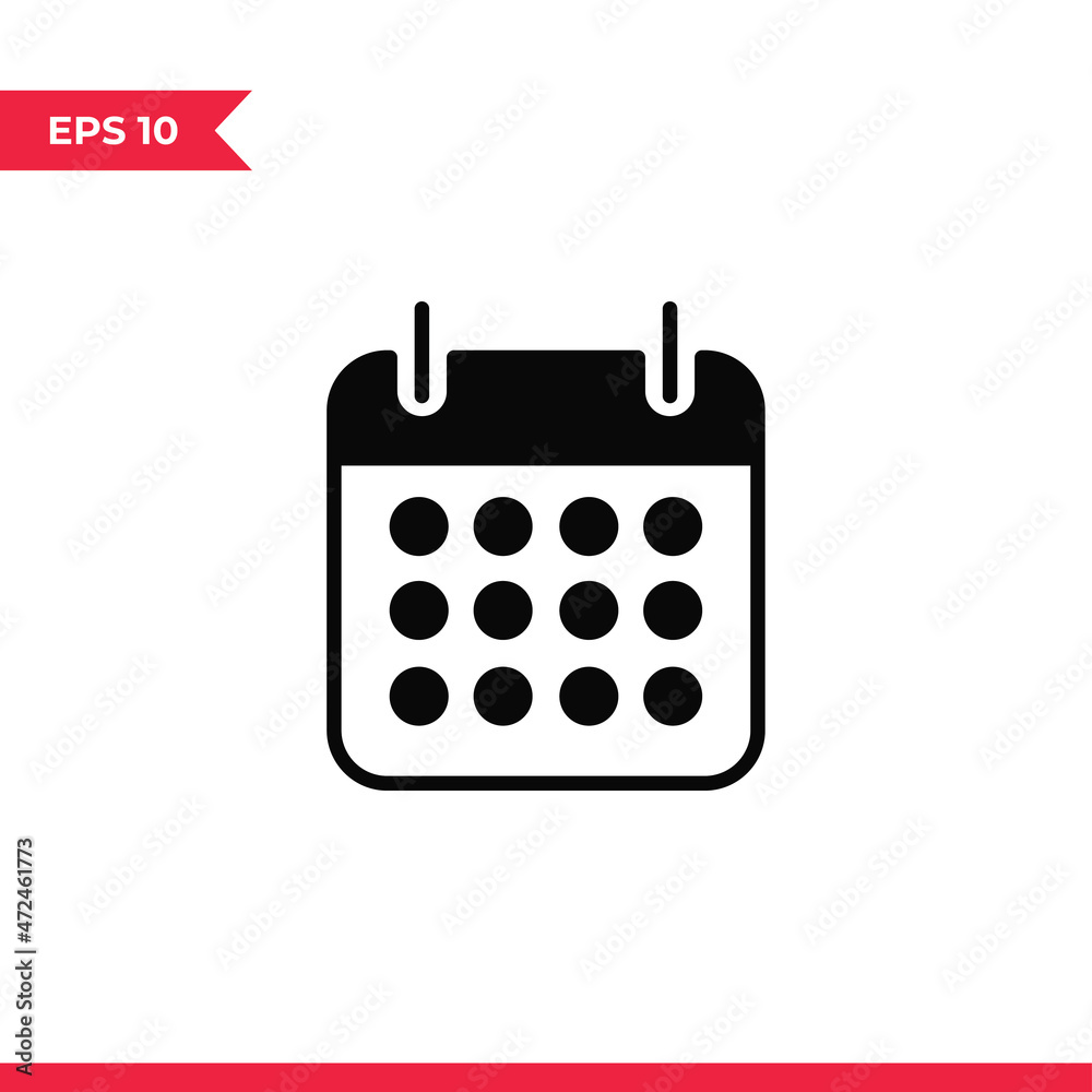 Calendar icon vector. Date sign Calendar icon vector. Date sign