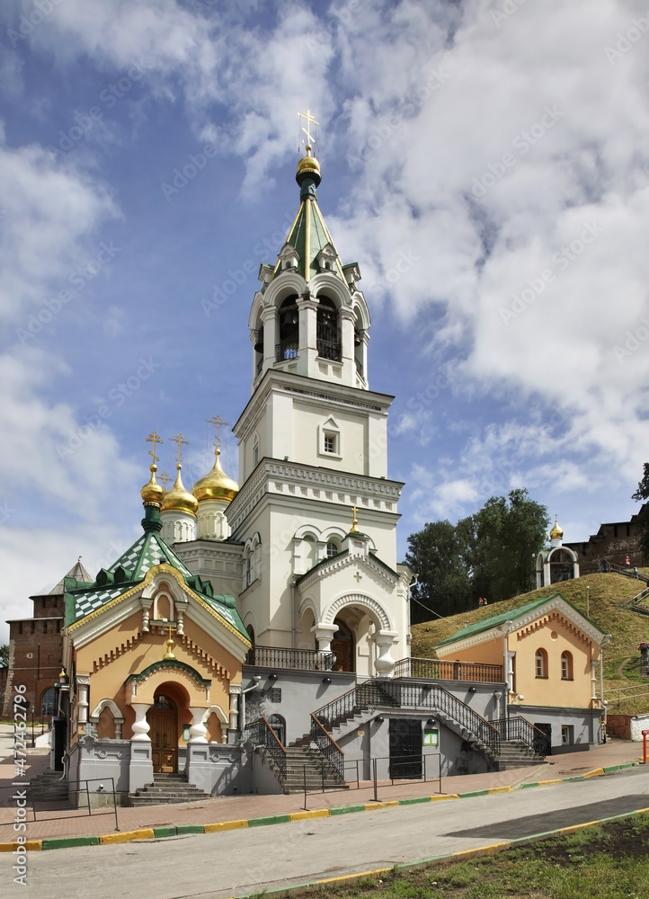 Church of St. John the Baptist at the Marketplace in Nizhny Novgorod. Russia