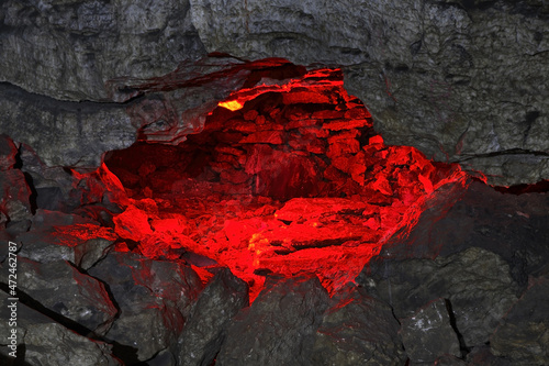 Fotografie Kungur Ice Cave. Perm Krai. Russia