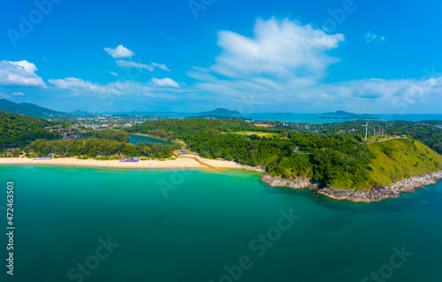 Koh Yao Noi, Phuket, Thailand Panoramic View aerial drone uav tr