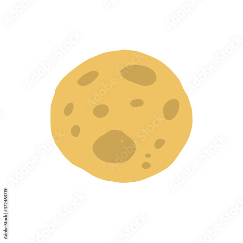 Yellow Moon isolated for your design