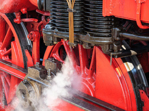  Steam locomotive of the Veluwsche Stoomtrein Maatschappij. The VSM runs steam locomotives between Dieren and Apeldoorn in the Dutch province of Gelderland