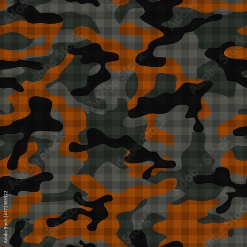3D Fototapete Badezimmer - Fototapete Vector camouflage pattern, trendy texture, street print.