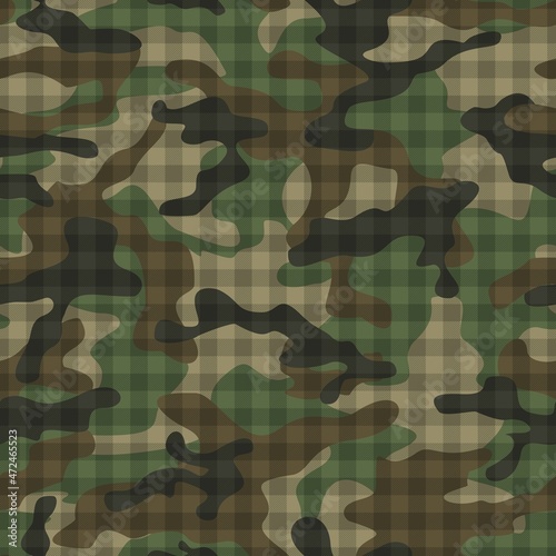
Abstraction camouflage army pattern, vector checkered pattern, military background for printing clothing, fabric.