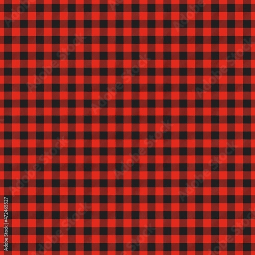 red checkered pattern, seamless background, vector gingham