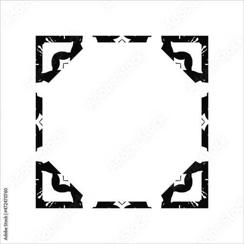 Black-White Abstract Motifs Pattern. Decoration  for Interior, Exterior, Carpet, Textile, Garment, Cloth, Silk, Tile, Plastic, Paper, Wrapping, Wallpaper, Pillow, Sofa, Henna, Background, Ect