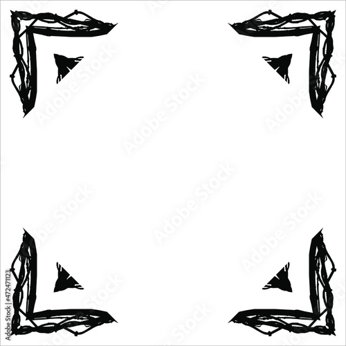 Black-White Abstract Motifs Pattern. Decoration  for Interior, Exterior, Carpet, Textile, Garment, Cloth, Silk, Tile, Plastic, Paper, Wrapping, Wallpaper, Pillow, Sofa, Henna, Background, Ect