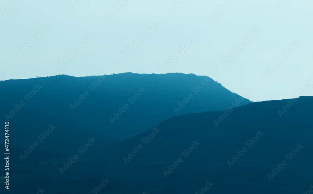 Obraz premium fog over the mountains