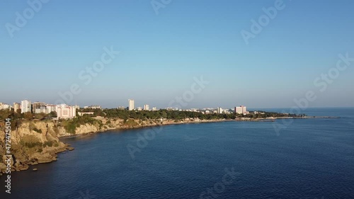 Wallpaper Mural View on Antalia sunset beach. Torontodigital.ca