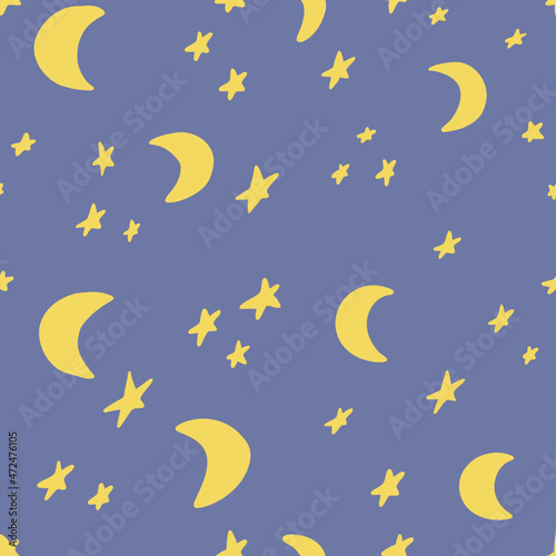 pattern with stars and moons