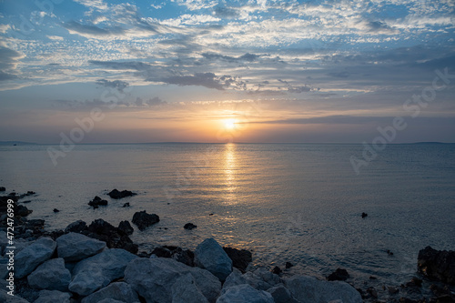 Sea sunset. Beautiful sunset over the sea. © Denis Rozhnovsky