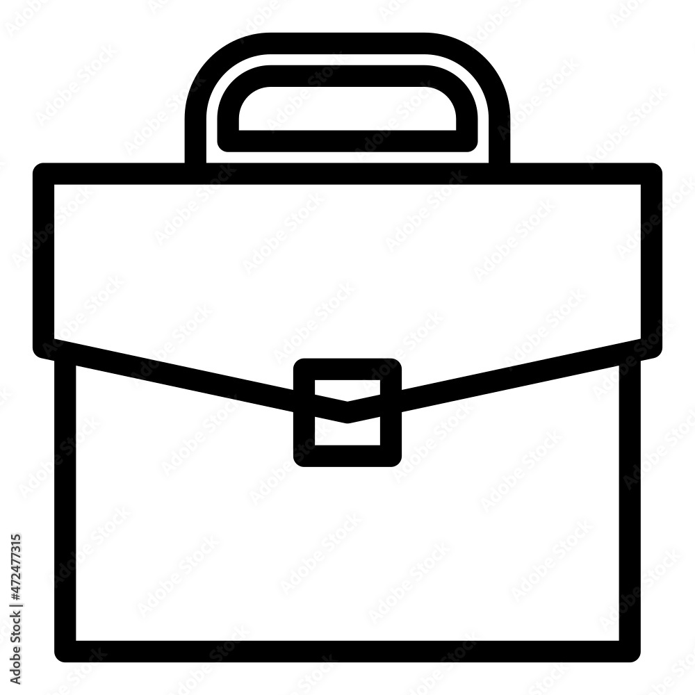 Bag, briefcase, office icon with line style for your web design, logo, UI. illustration Bag, briefcase, office icon with line style for your web design, logo, UI. illustration