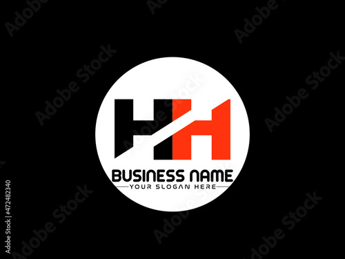Colorful HH Logo, Creative hh Logo Icon design for your company or business