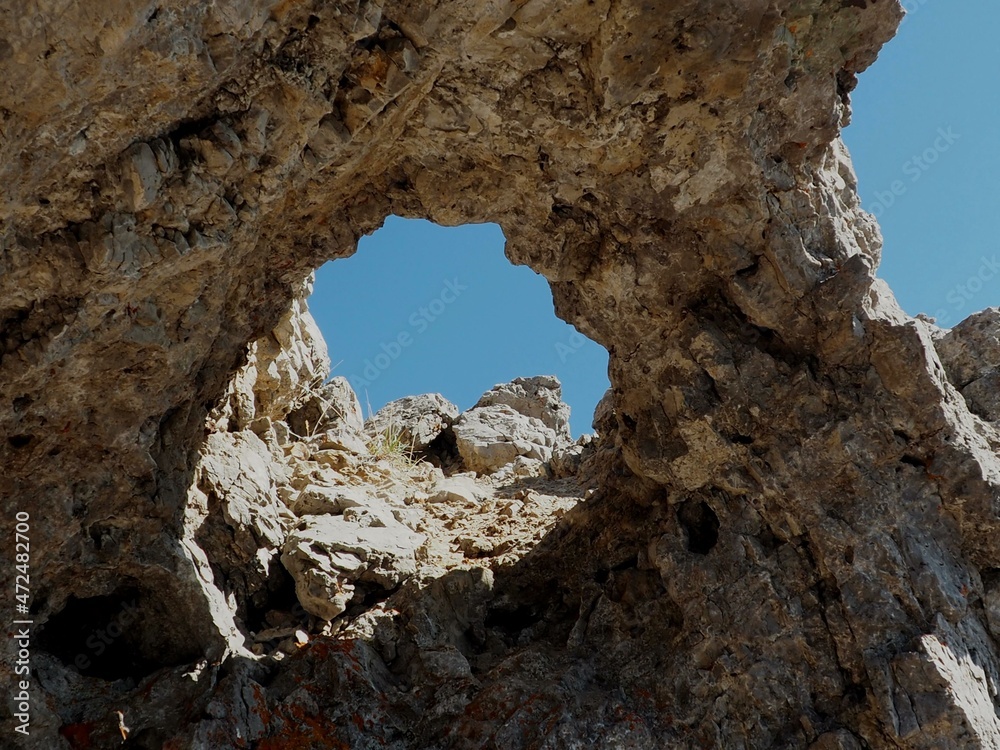 Hole in the rock at Maize Peak near Sundre   OLYMPUS DIGITAL CAMERA