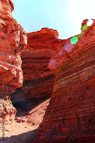 red rock canyon path