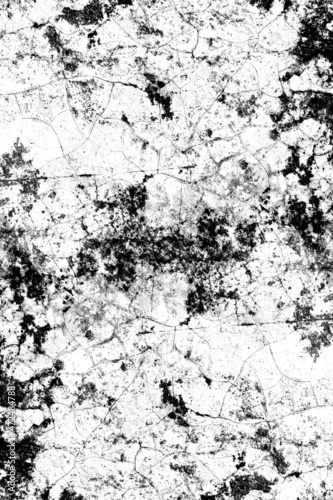 Wallpaper Mural Rough black spots and cracked texture on the concrete floor Torontodigital.ca