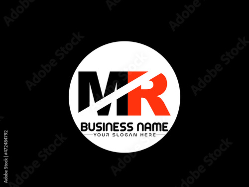Initial MR Logo Image, Letter MR m&r abstract vector logo icon for property, construction, architecture or all kind of use