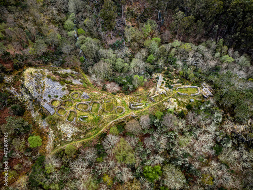 Ruins of Castro de Pendia in Boal, Asturias. photo