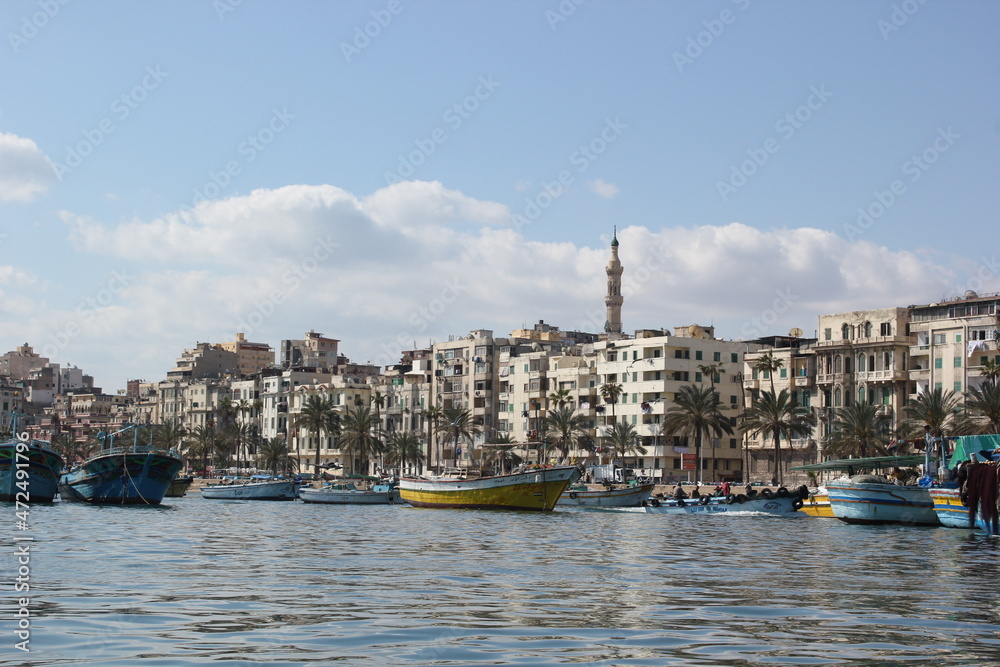 Alexandria harbor from the bay