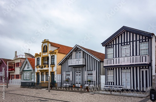 Costa Nova do Prado municipio de Ílhavo, Portugal. 28 de novembro de 2021